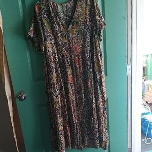 JODIFL Multicolor Patterned Maxi Dress 25 Inches Across